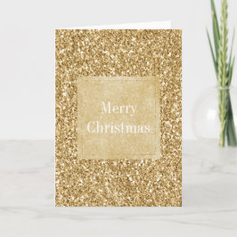 Gold Glitz Glitzer Sparkle Weihnachten Karte