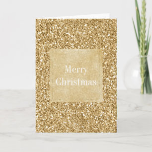 Gold Glitz Glitzer Sparkle Weihnachten Karte