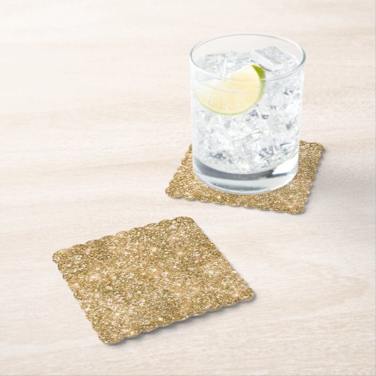 Gold Glitz Glitzer Untersetzer (Vor Ort)