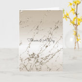 Gold Glitz Karte (Gelbe Blume)