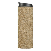 Gold Glitz Sparkle Glam Thermosbecher (Nach rechts gedreht)