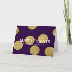 Gold Glitz und Lila Dots Weihnachten