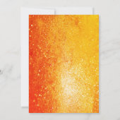 Gold Glitzer 16 . Geburtstag 16 Geburtstag Einladung (Rückseite)