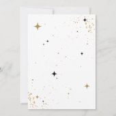 Gold Glitzer 30. Geburtstag Einladung mit Foto (Rückseite)