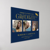 Gold Glitzer 3 Foto Abschluss Begrüßungszeichen Foliendrucke (Ablage )