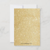 Gold Glitzer Abschluss Ankündigung 2 Fotos 3x5 (Rückseite)