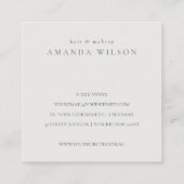 Gold Glitzer Agate Vielen Dank für Ihre Bestellung Quadratische Visitenkarte (Rückseite)