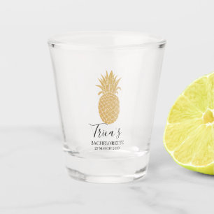 Gold Glitzer Ananas Junggeselinnen-Abschied Schnapsglas