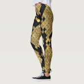 Gold Glitzer Animal Print Leggings (Links)