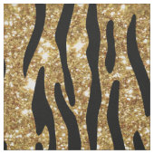 Gold Glitzer Animal Print Stoff (Muster)