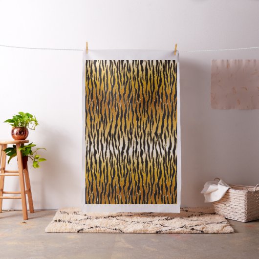 Gold Glitzer Animal Print Stoff (Beispiel)