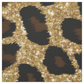 Gold Glitzer Animal Print Stoff (Muster)