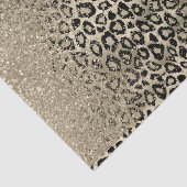 Gold Glitzer auf Ombre Leopard Hintergrund Seidenpapier (Ausschnitt)