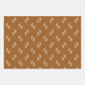 Gold Glitzer Baby Feet Babydusche Packpapier Geschenkpapier Set (Vorderseite)