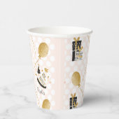 Gold Glitzer Balloons und Party Hats Kindergeburts Pappbecher (Rechts)