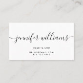 Gold Glitzer Beauty Stylist Moderne Kalligrafie Visitenkarte (Rückseite)