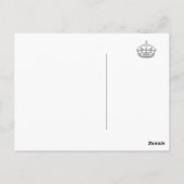 Gold Glitzer Behalte Ruhe und Funkeln auf Postkart Postkarte (Rückseite)