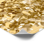 Gold Glitzer Black 21. Geburtstag Party Willkommen Poster (Ecke)