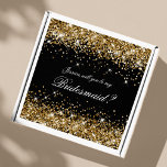 Gold Glitzer Black Bridesmaid Vorschlag Geschenkbo Aufkleber<br><div class="desc">Erstellen Sie Ihr eigenes Brautparty Vorschlag Geschenkboxen Aufkleber für ein 8" x 8" Feld (nicht enthalten). Einfache 8x8x4 Zoll faltbare Geschenkboxen sind separat erhältlich und sind eine beliebte Option für Bräunungsgeschenke. Mit einem extravaganten personalisierten 8x8-Aufkleber mit ausgeschnittenem Aufkleber können Sie Ihre Geschenkboxen für Ihre Brautjungfrauen genießen. Die Gruppe Design-Image ist...</div>