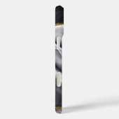 Gold Glitzer Black Monogram Case-Mate iPhone Hülle (Rückseite / Rechts)