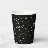 Gold Glitzer Black New Year's Eve Pappbecher (Links)