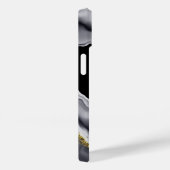 Gold Glitzer Black Personalize Case-Mate iPhone Hülle (Rückseite / Rechts)