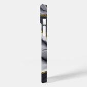 Gold Glitzer Black Personalize Case-Mate iPhone Hülle (Rückseite / Links)