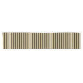 Gold Glitzer Black & White Strips Tischläufer (Horizontal)