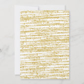 Gold Glitzer Blasen und Brauen Polterabend Einladung (Rückseite)