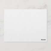 Gold Glitzer Blumenschrift Hochzeit speichern das  Postkarte (Rückseite)