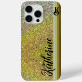 Gold Glitzer Blush Monogram Case-Mate Case-Mate iPhone Hülle (Rückseite)