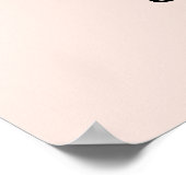 Gold Glitzer & Blush Pink Sweet 16 Foto Poster (Ecke)