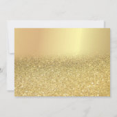 Gold Glitzer Bokeh, Spitze, Sonnenblume Save the D Date (Rückseite)