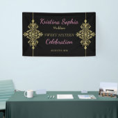 Gold Glitzer Border Party Banner (Messeveranstaltung)