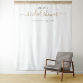 Gold Glitzer Brautparty Hintergrund für Fotos Wandteppich (Beispiel)