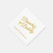 Gold Glitzer Brautparty Napkins Serviette (Ecke)