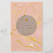 Gold Glitzer Brautparty Spiel würde sie eher (Rückseite)