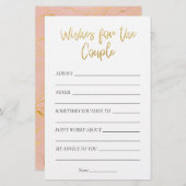 Gold Glitzer Brautparty Wünsche für das Paar (Vorne/Hinten)