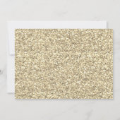Gold Glitzer Brautparty Zukunft Frau Einladung (Rückseite)