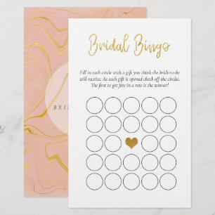 Gold Glitzer Bridal Bingo Brautparty