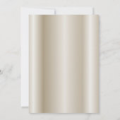 Gold Glitzer Bronze Modern All Occasailing Custom Einladung (Rückseite)