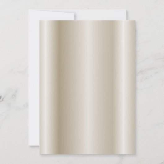 Gold Glitzer Bronze Modern All Occasailing Custom Einladung (Rückseite)