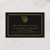 Gold Glitzer Butterfly - Treuekarte (Rückseite)