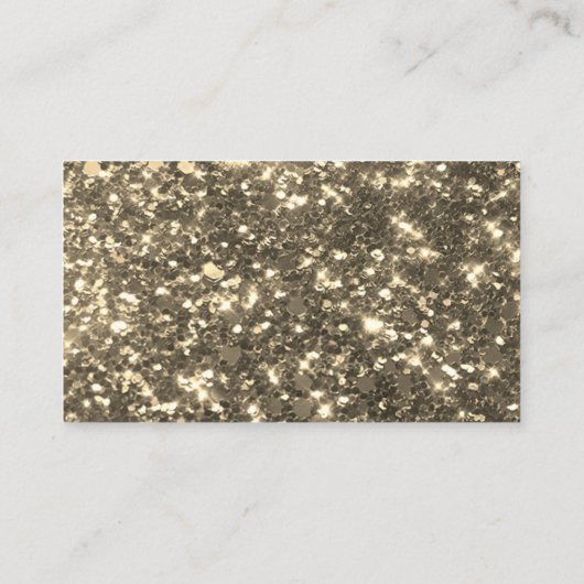 Gold Glitzer Cartoon Haushaltshilfe Reinigungsserv Visitenkarte (Rückseite)