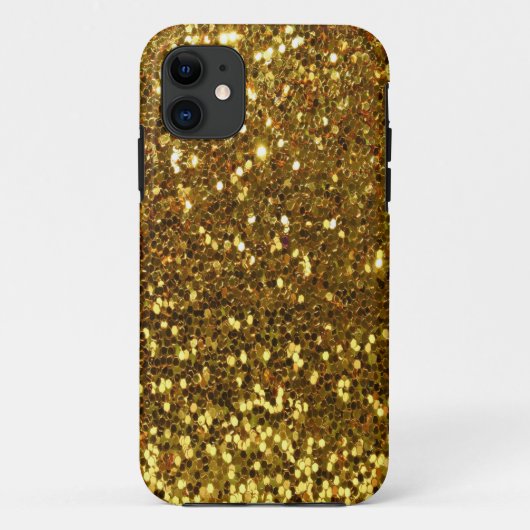 Gold Glitzer Case-Mate iPhone Hülle (Rückseite)