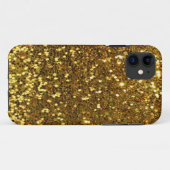 Gold Glitzer Case-Mate iPhone Hülle (Rückseite (Horizontal))