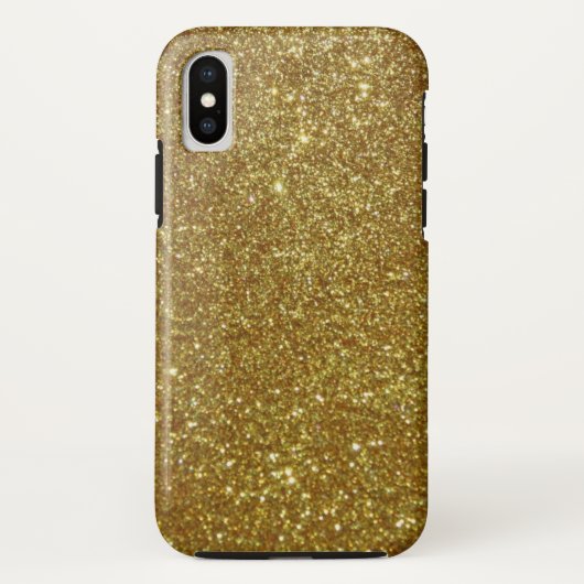 Gold Glitzer Case-Mate iPhone Hülle (Rückseite)