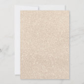 Gold Glitzer Champagne Bridal Brunch Einladung (Rückseite)