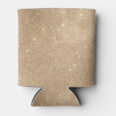 Gold Glitzer Chic Glamour Glitzern Dosenkühler (Vorderseite)
