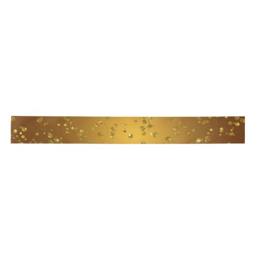 Gold Glitzer Christmas Sparkle Satinband (Vorderseite)